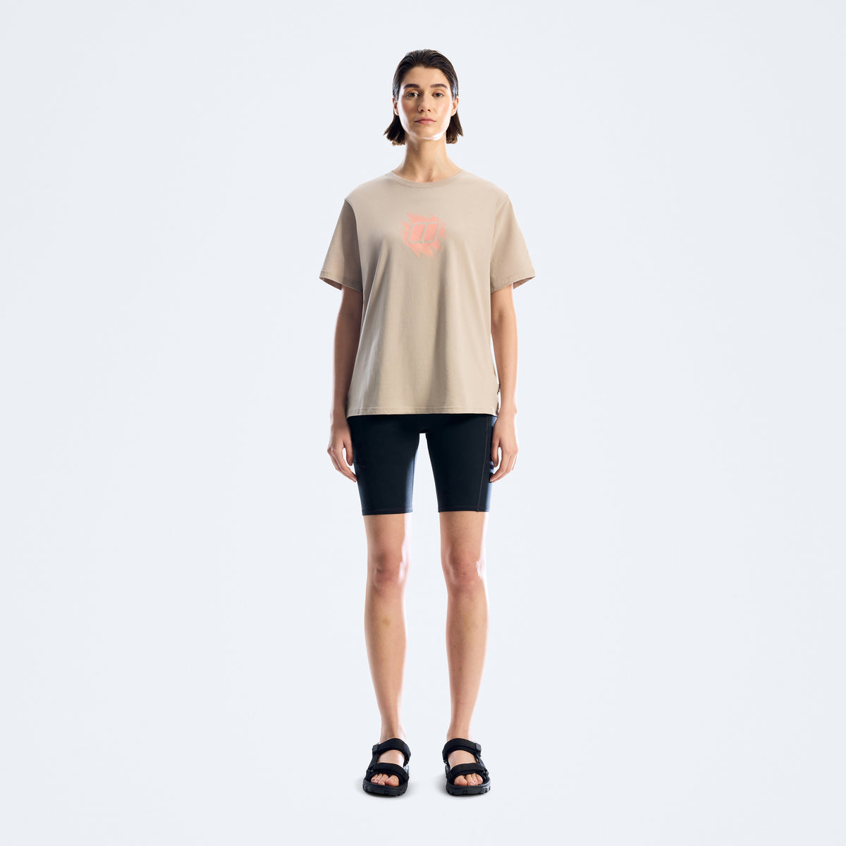 Berghaus Sketched Blocks Essential Women's T-Shirt - Grey