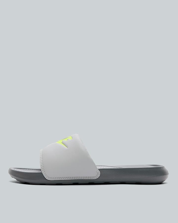 Nike Men's Victori One Slide - Grey Fog/Volt/Smoke Grey