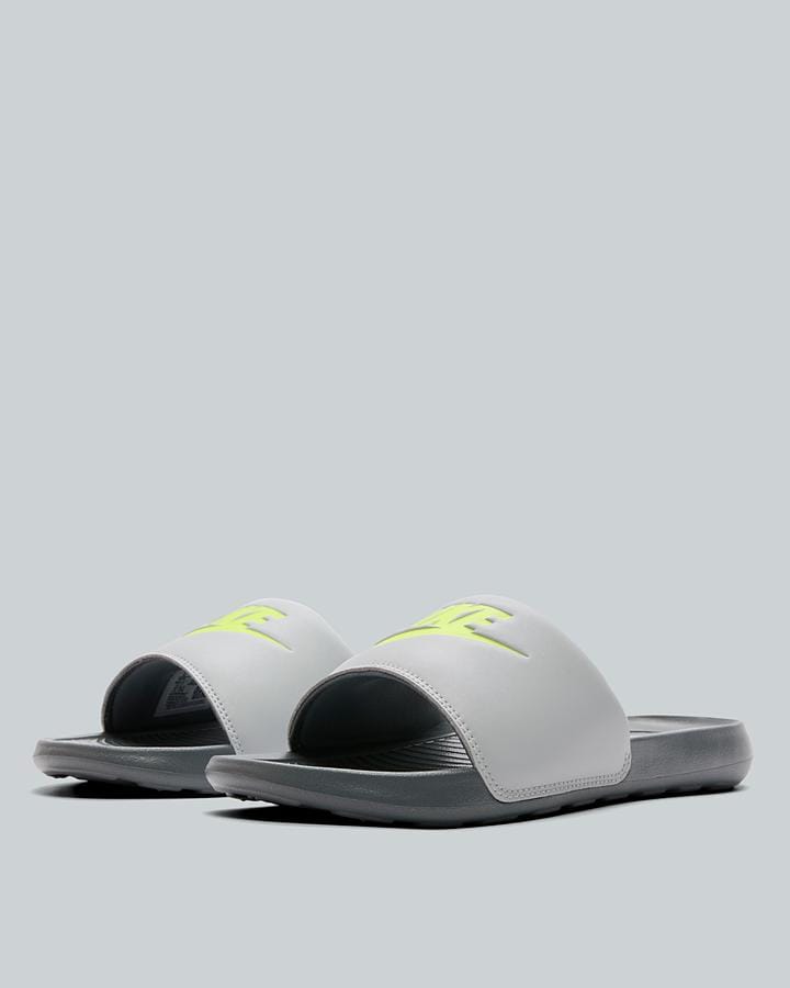 Nike Men's Victori One Slide - Grey Fog/Volt/Smoke Grey