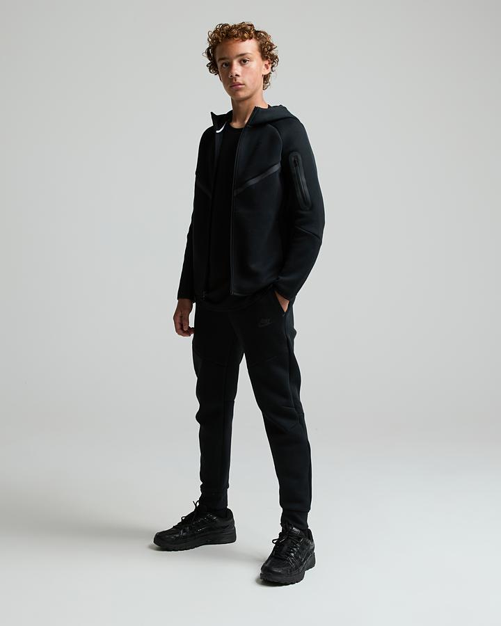 Nike Junior Tech Fleece Full Zip Hoodie - Black