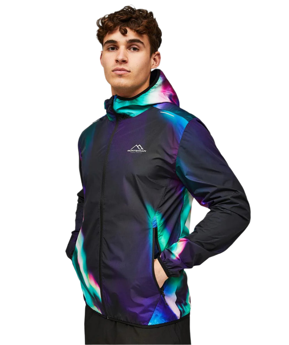 MONTERRAIN SOLAR WINDRUNNER - BLACK / PURPLE MULTI