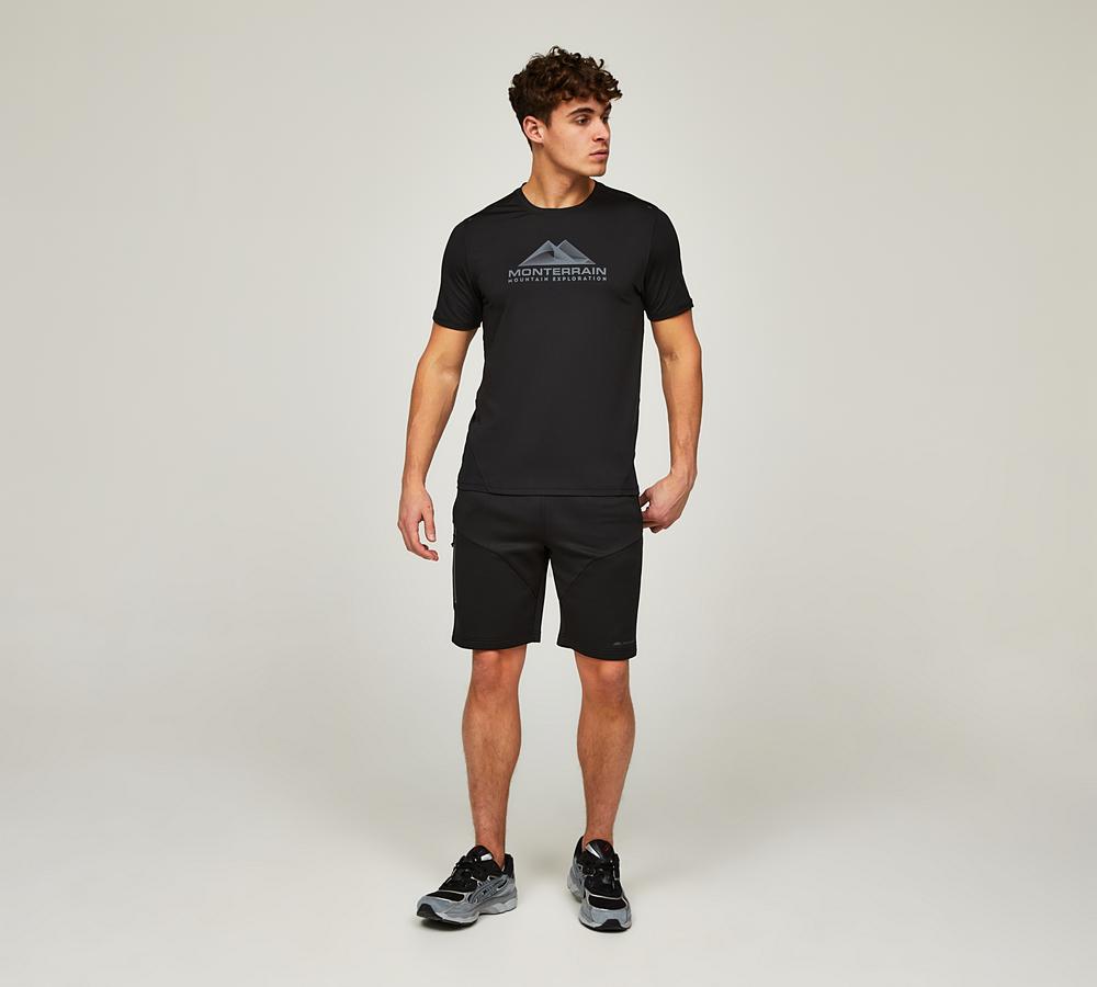 Monterrain Men's Speed 2.0 Poly Fleece Short - Black