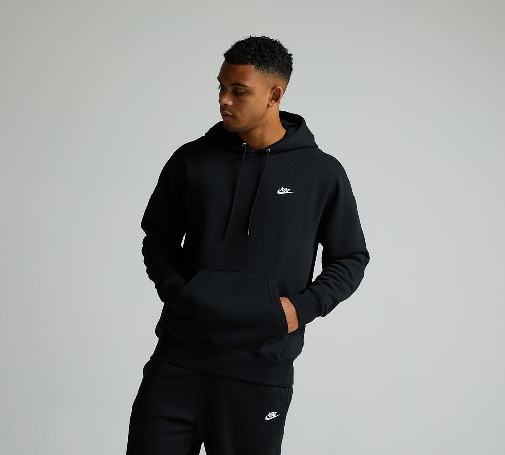 Nike Men's Club Fleece Overhead Hoodie - Black