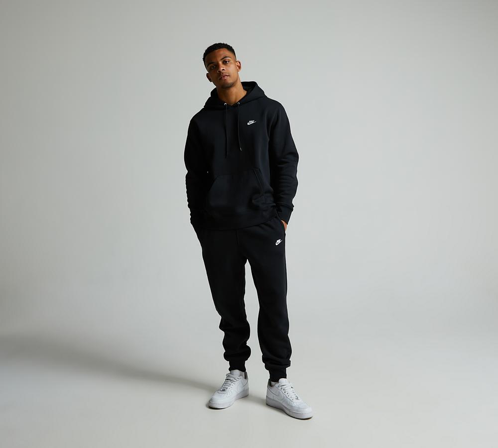 Nike Men's Club Fleece Overhead Hoodie - Black