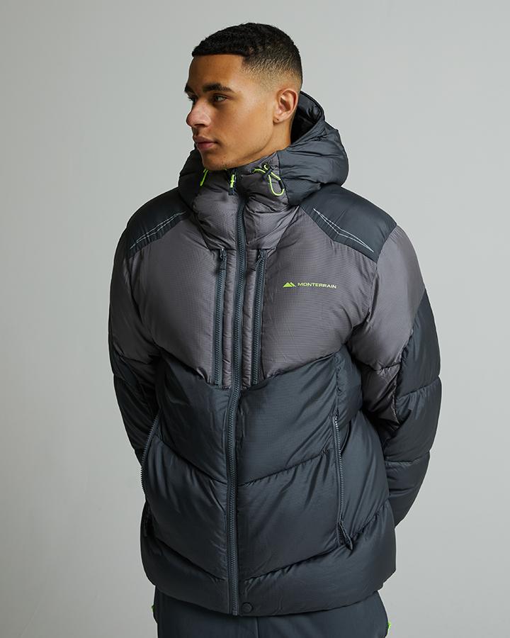 Monterrain Men's Orbit Puffer Jacket - Iron Gate/Night Owl/Volt