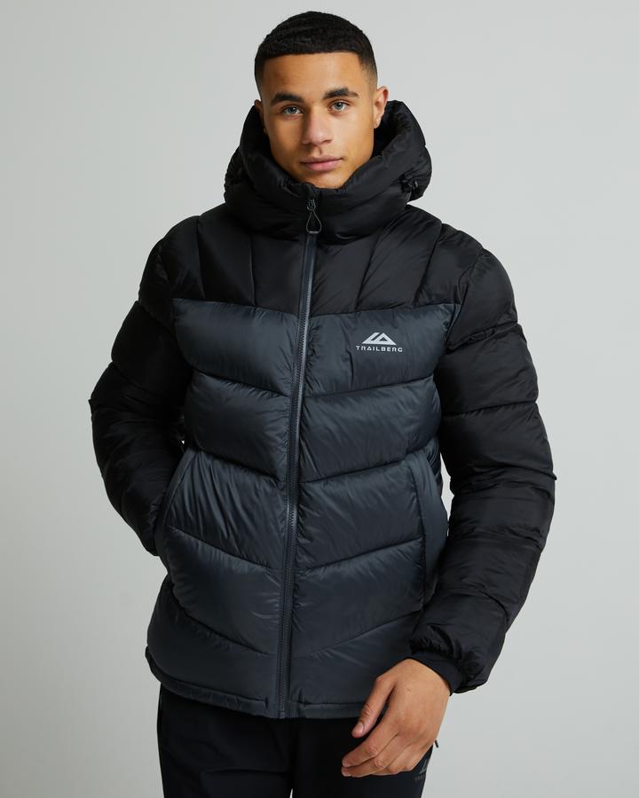 Trailberg Men's Alpina Puffer Jacket - Black/Volcano Grey