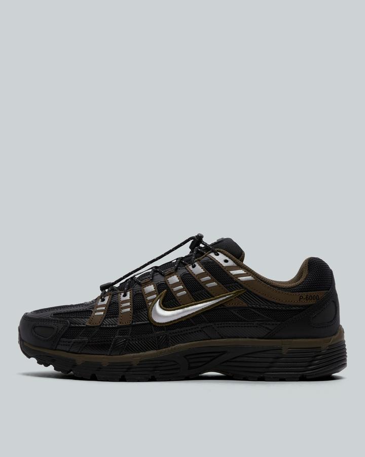 Nike P-6000 Men's Trainers - Black/Metallic Silver/Hazel Green Summit