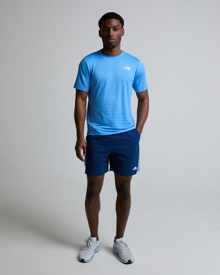 The North Face Men's 24/7 Pentadome Embossed Regular Short Sleeve T-Shirt - Marina Blue