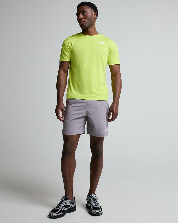 The North Face Men's 24/7 Colour Block Short - Transcendent Grey/Fizz Lime