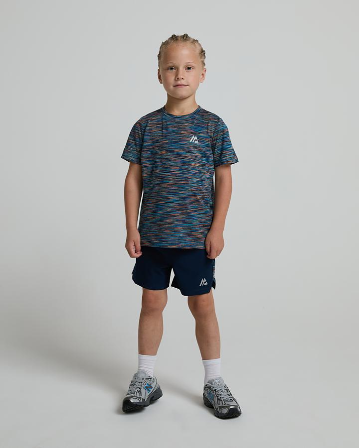 Montirex Baby Trail T-Shirt And Shorts Set - Midnight Blue Safety Orange