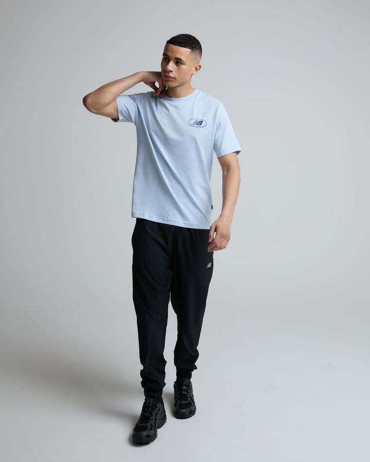 New Balance Men's Oval T-Shirt - Oxford Blue