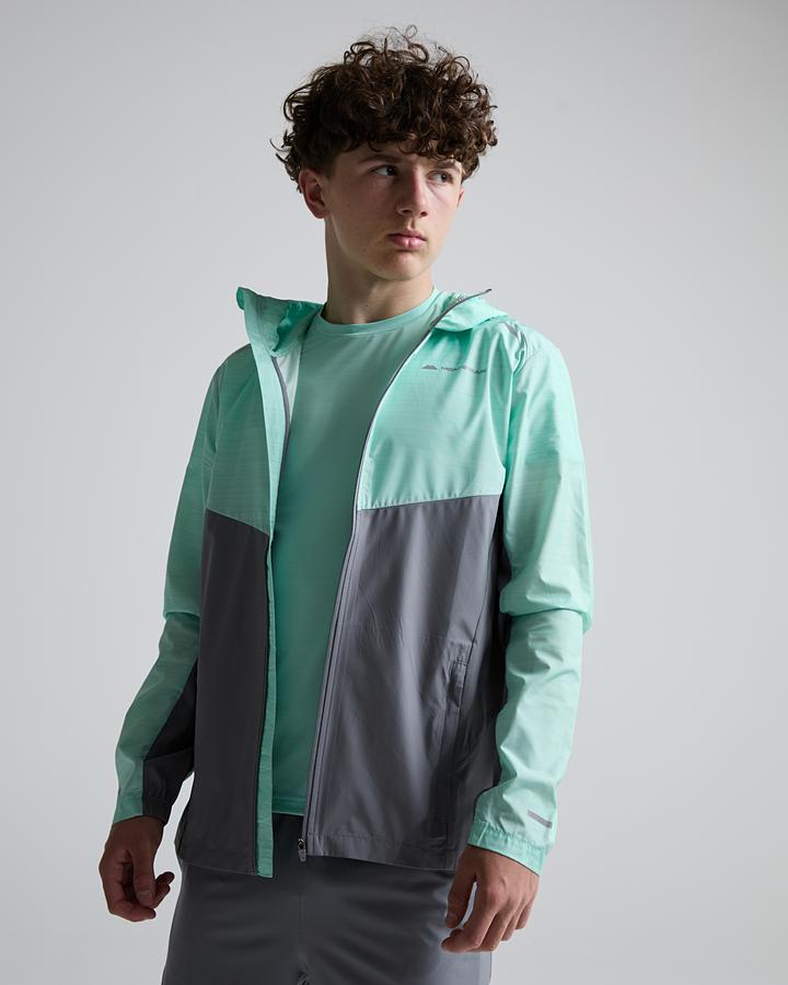Monterrain Junior Bolt 2.0 Space Dye Windbreaker - Midnight Echo Steam Green