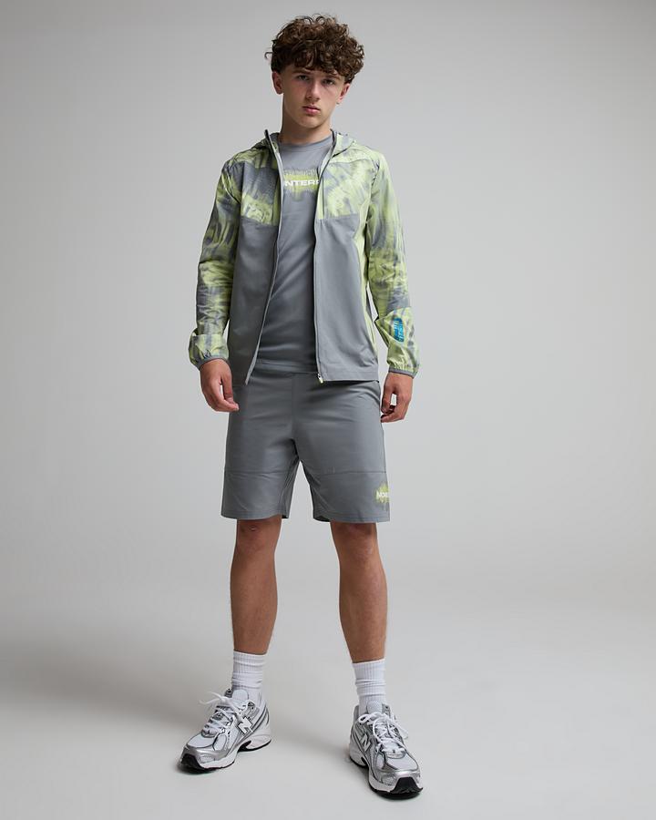 Monterrain Junior Hyperterrain Windbreaker - Midnight Echo Green Multi