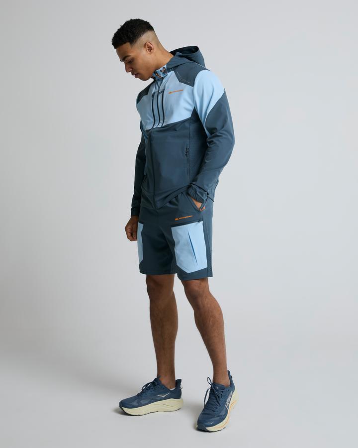Monterrain Men's Orbit Woven Short - Twilight Graphite/Skybound Blue/Sunflare Amber