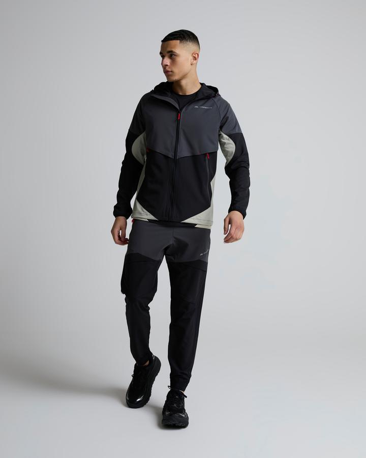 Monterrain Men's Vault Woven Hoodie - Black/Urban Charcoal/Ancient Pewter