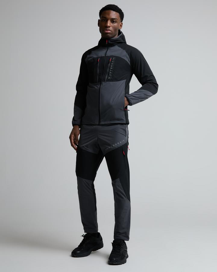 Monterrain Men's Forge Woven Pant - Black/Urban Charcoal/Blaze Red