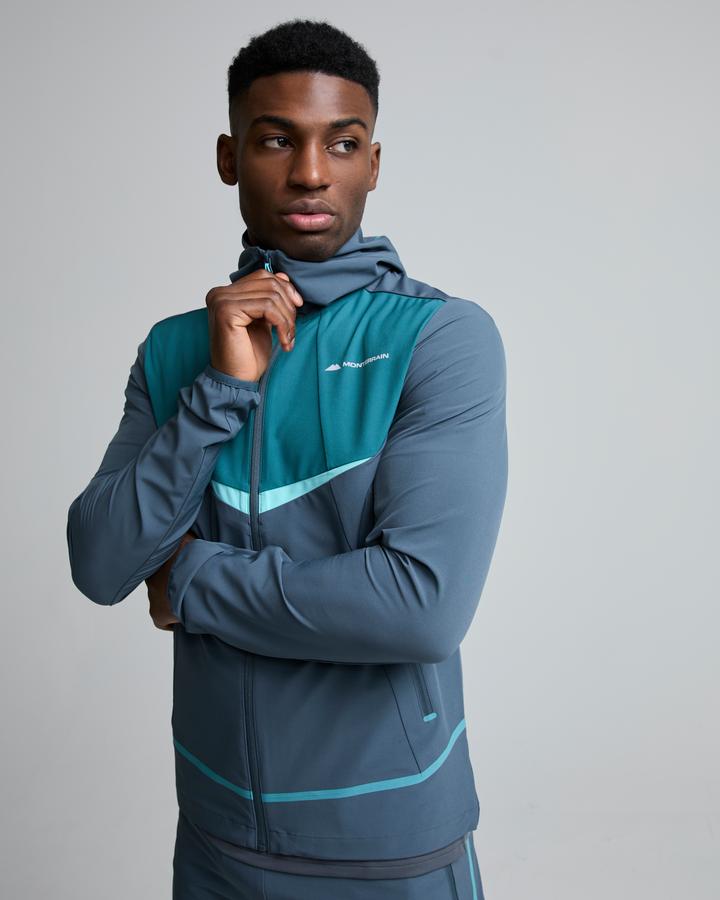 Monterrain Men's Defence Windrunner - Twilight Graphite/Seafarer Teal/Coastal Calm