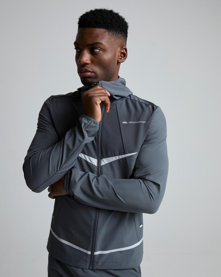 Monterrain Men's Defence Windrunner - Forged Steel/Urban Charcoal/Salted Fog