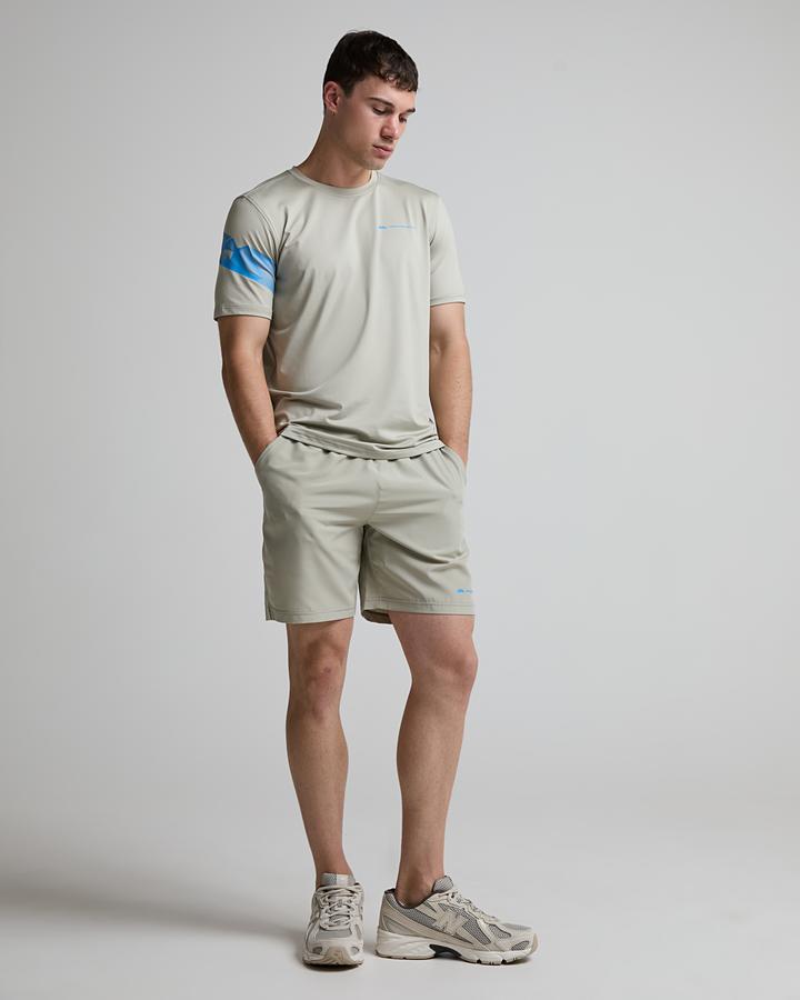 Monterrain Men's Distance T-Shirt - Ancient Pewter/Feather Blue