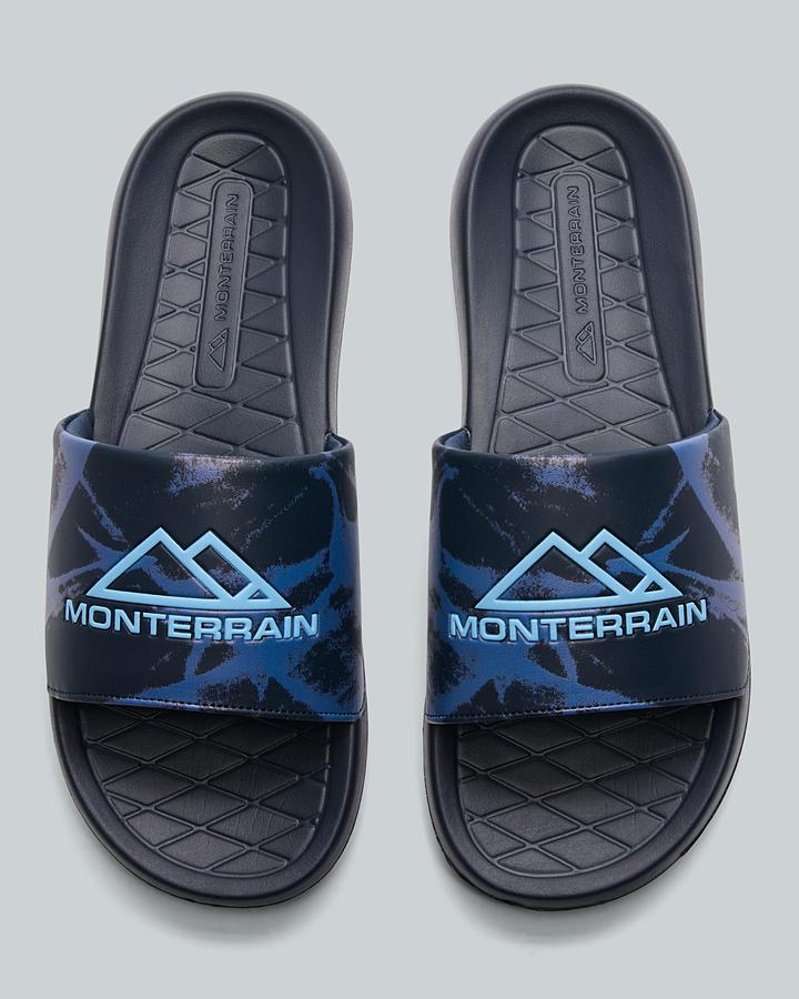 Monterrain Men's Apex Slide - Black Iris (Navy)/Transcend/Airy Blue