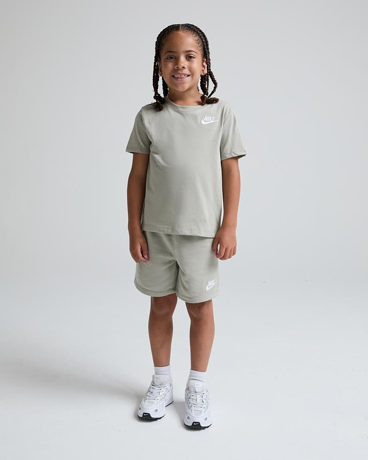 Nike Baby Club LBR Knit T-Shirt And Short Set - Spruce Fog