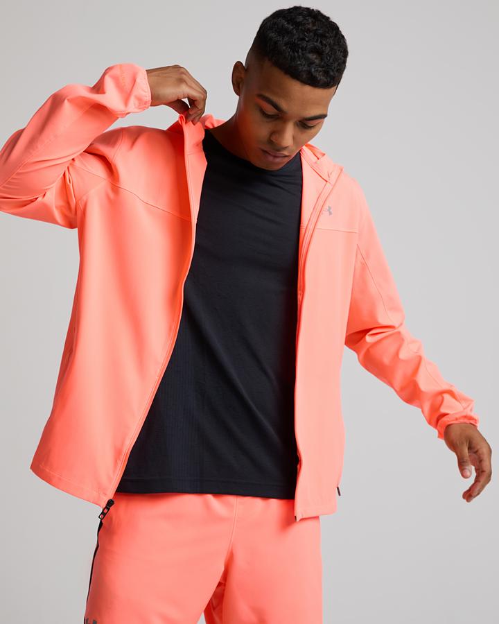 Under Armour Men's UA Velociti Pro Storm Jacket - Electric Tangerine/Reflective