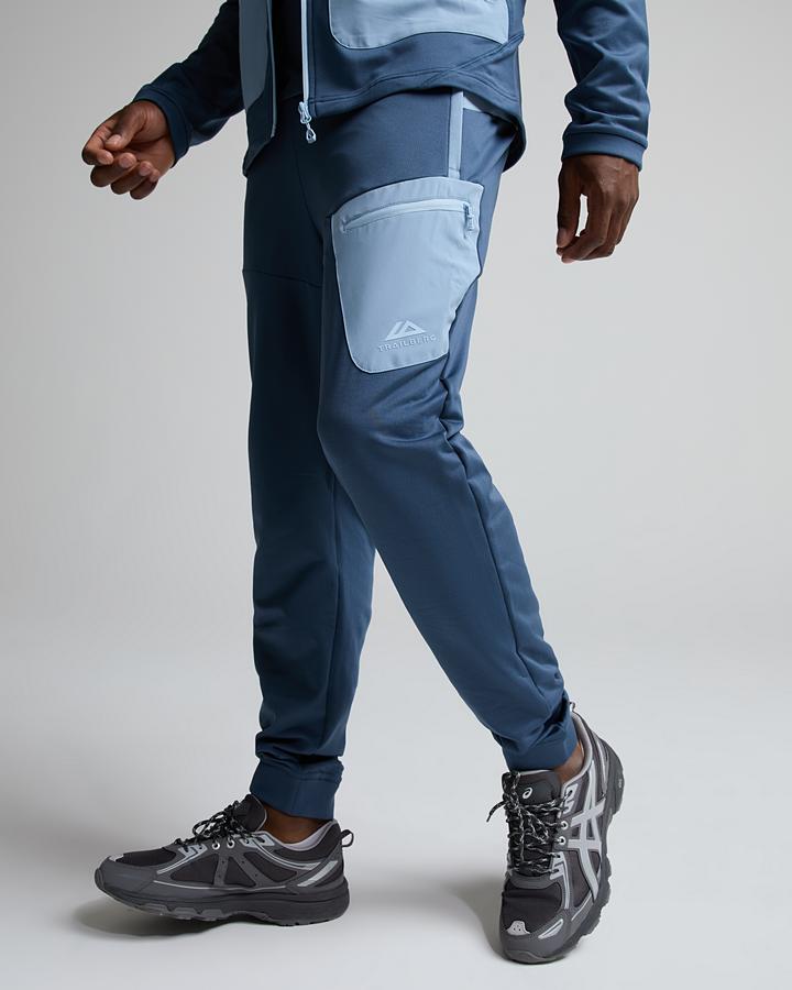 Trailberg Men's Vale Gridded Fleece Pant - Breeze/Sklyar