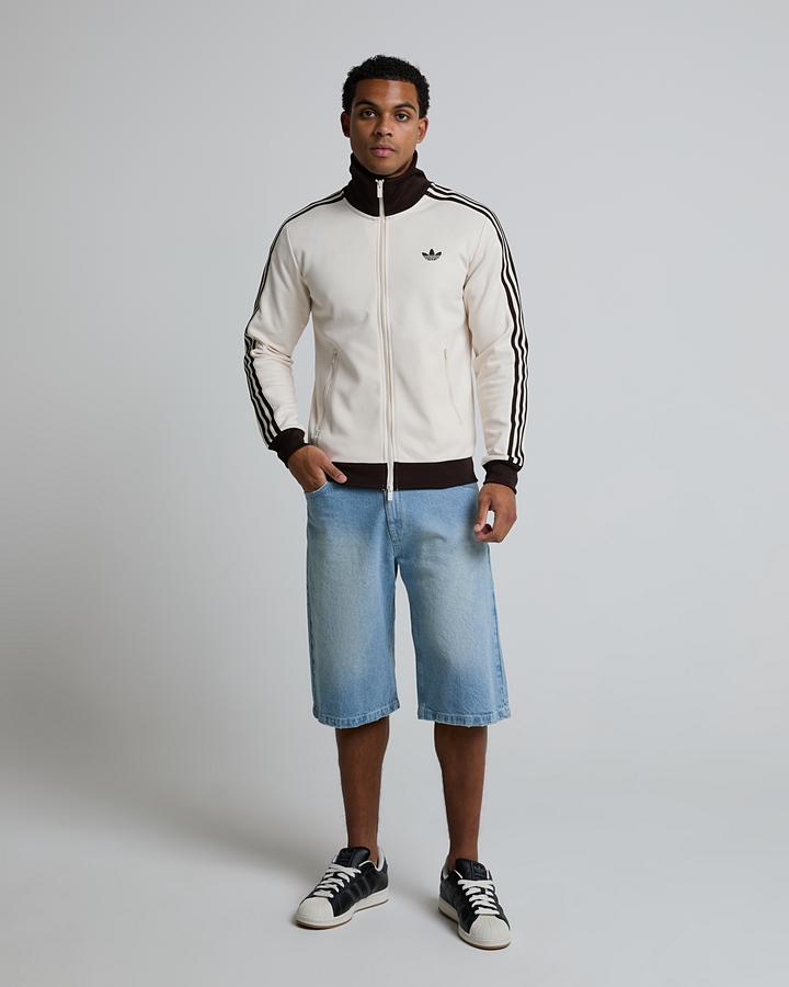 adidas Men's Adicolor Classics Track Top - Wonder White/Aurora Coffee