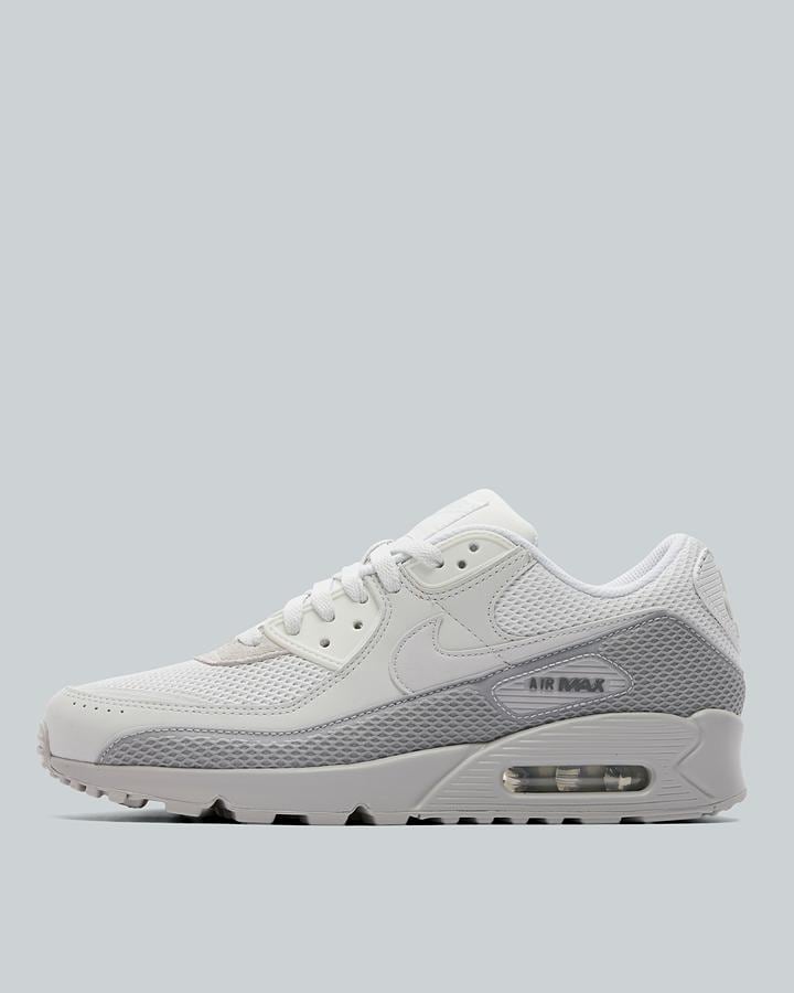 Nike Men's Air Max 90 Trainer - White/Grey/Pink Foam