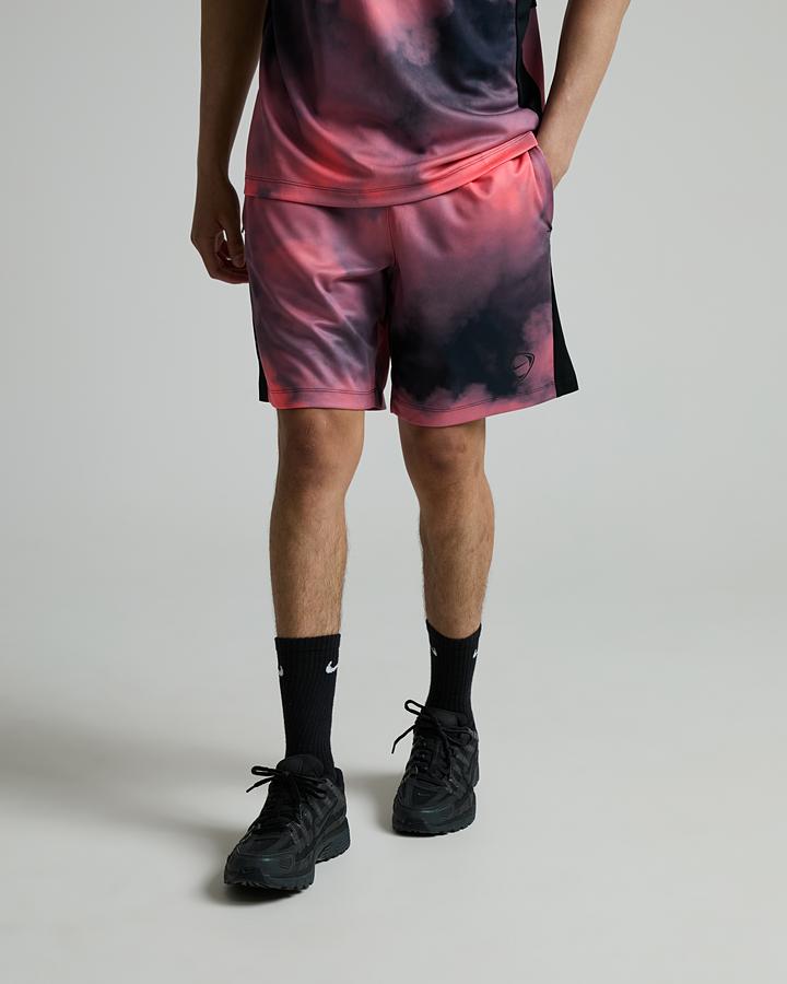 Nike Men's Academy Plus Graphic AOP Short - Hot Lava/Black