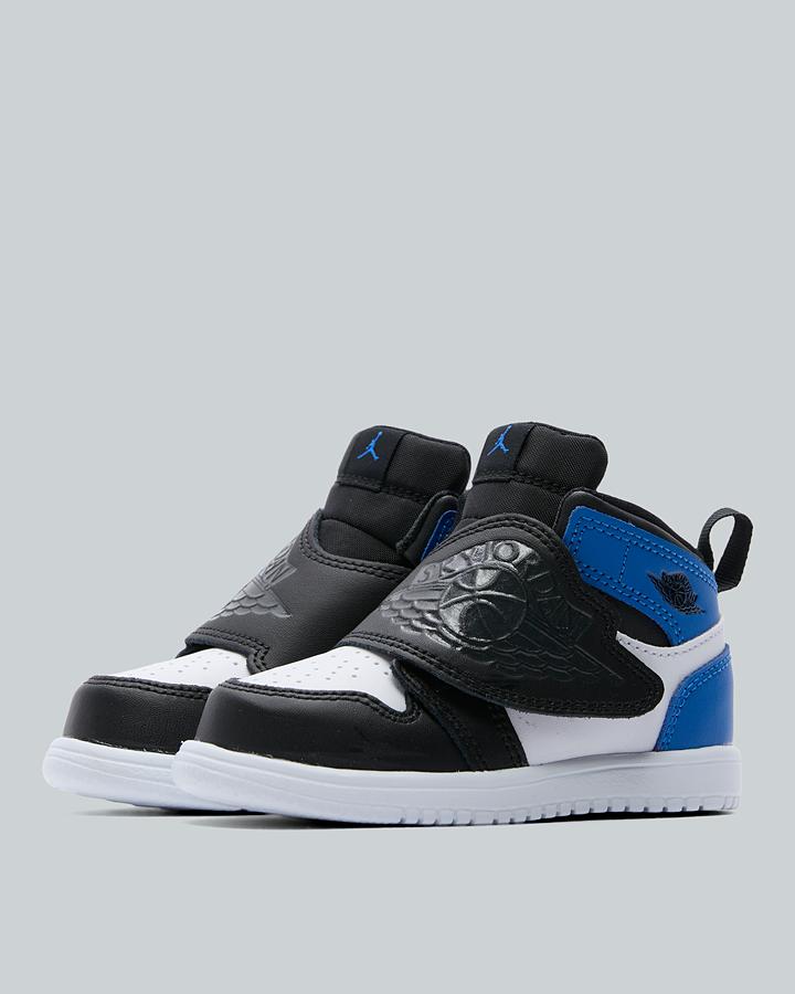 Jordan Baby Sky 1 Trainers - White Sport Blue Black