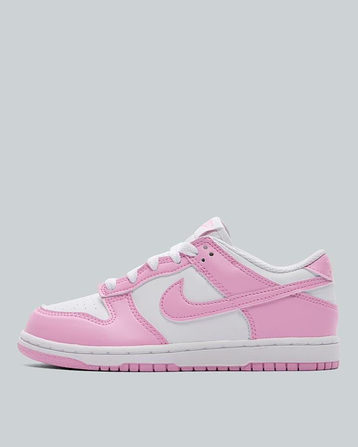 Nike Infant Dunk Low Trainers - White Pink Rise White