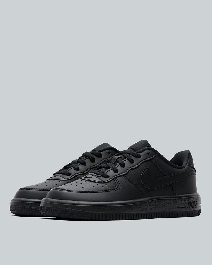 Nike Infant Air Force 1 Lace Trainers - Black