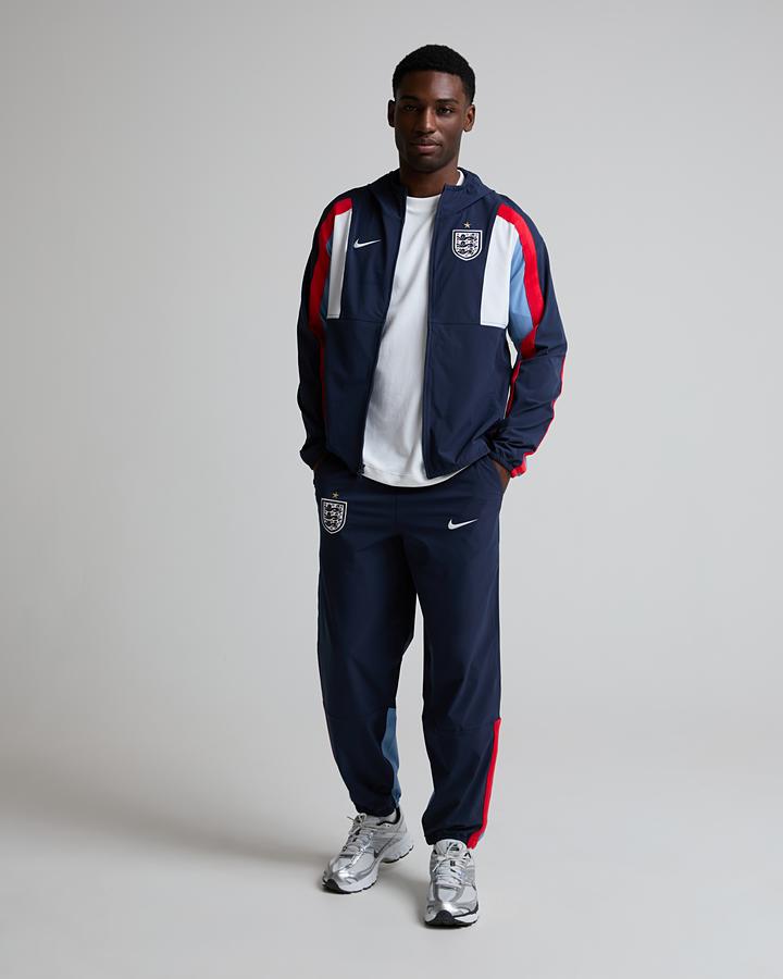 Nike Men's England Energy Dri-FIT Football Woven Pant - Obsidian/Work Blue/Speed Red/White