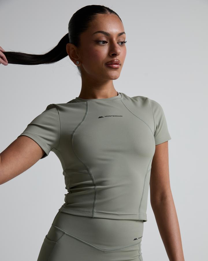 Monterrain Women's Altitude Slim Fit T-Shirt - Phantom Grey