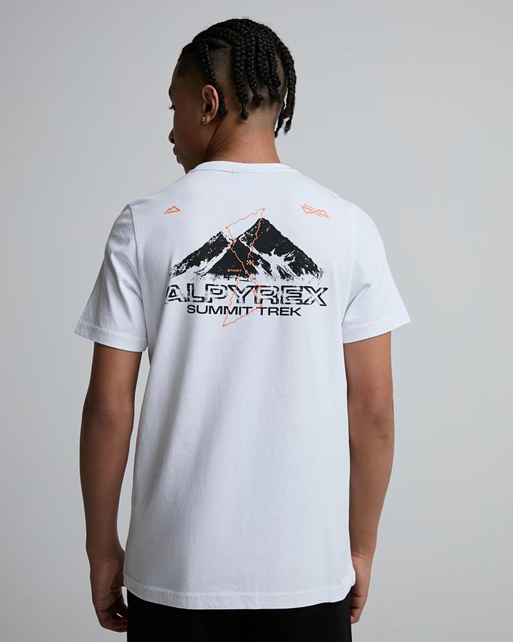 Alpyrex Junior Summit Trail Graphic T-Shirt - Optic White Black Sun Fruit