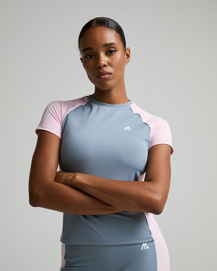 Montirex Women's Vitality T-Shirt - Dove Grey/Light Pink/White