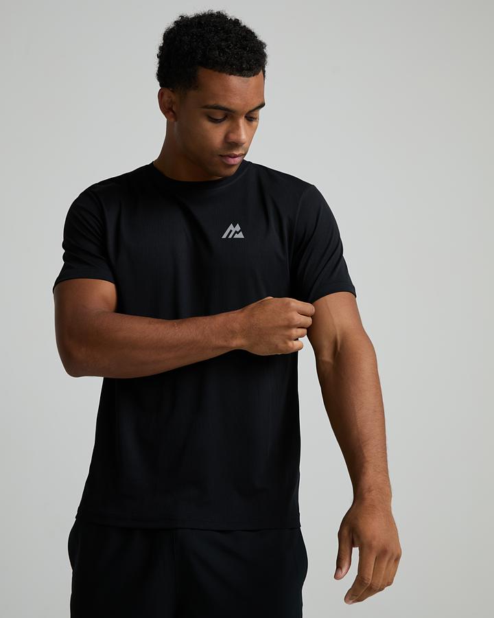Montirex Men's Peak Gridded T-Shirt - Black