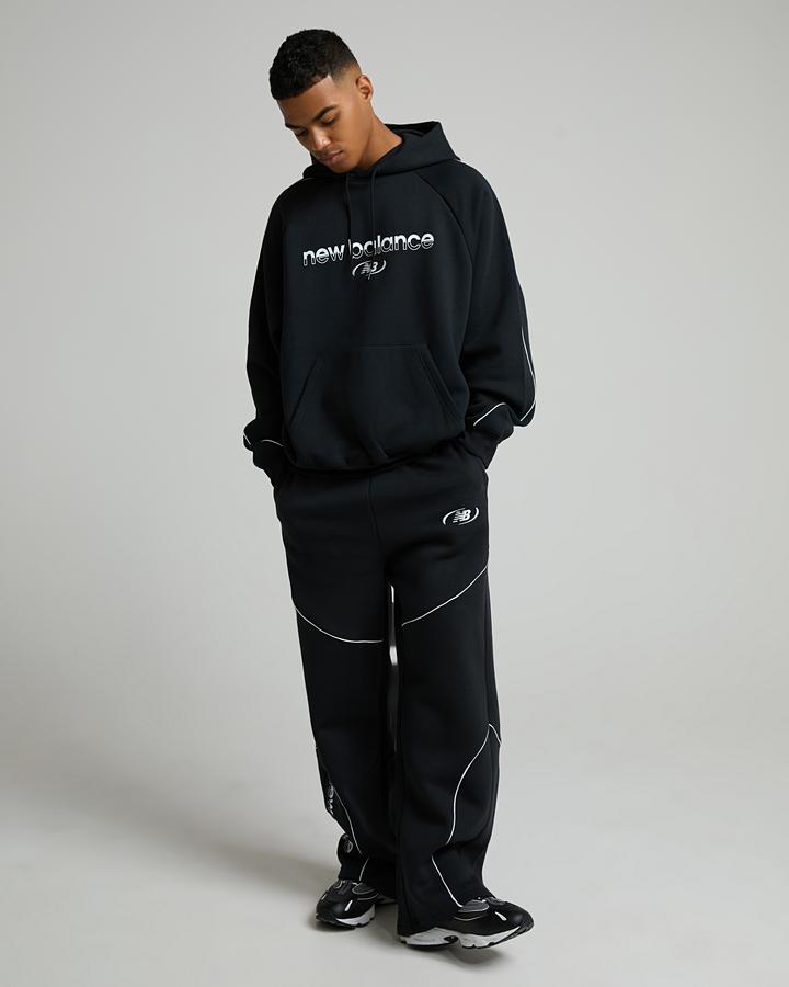 New Balance Men's Trackside Fleece Hoodie - Black