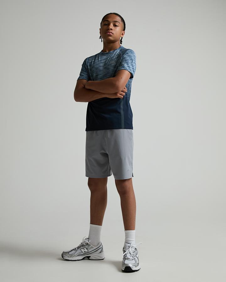 Trailberg Junior Aero Seamless T-Shirt - Storm Blue Washed Blue Mid Blue
