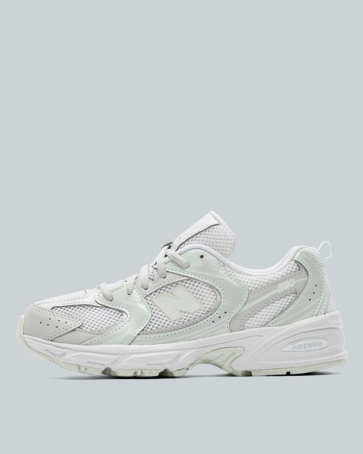 New Balance Junior 530 Trainers - Grey Matter Mint Water