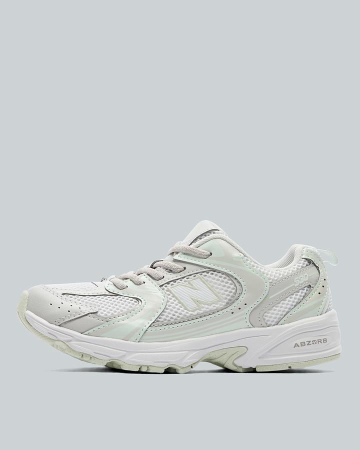 New Balance Infant 530 Trainers - Grey Matter Mint Water