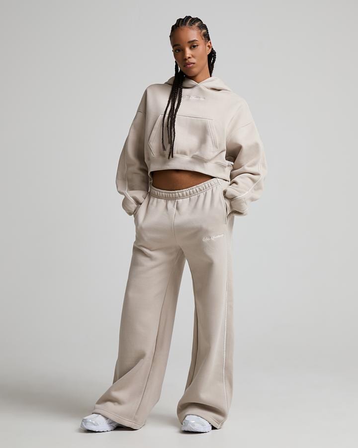 Nike Women's Studio Fleece Wide Leg Pant - Cream Ii/Sail