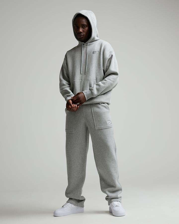 Nike Men's Street Fleece Overhead Hoodie - Dark Grey Heather