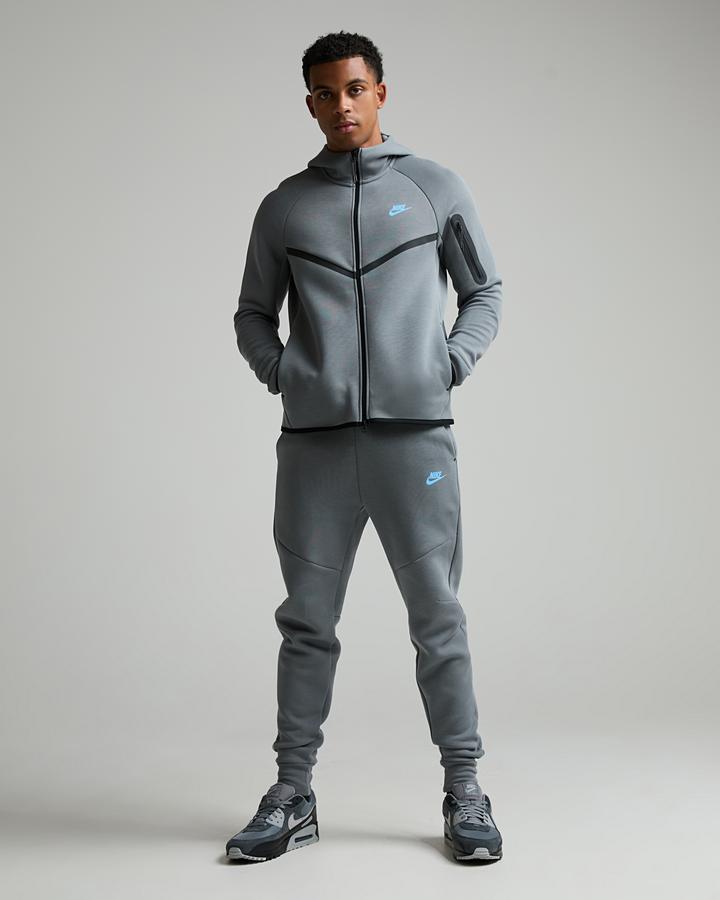 Nike Men's Tech Fleece Jogger - Smoke Grey/Football Blue