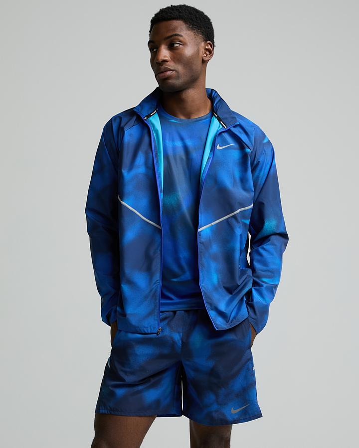 Nike Men's Dri-FIT Miler 7 Inch Unlined Short - Midnight Navy/Hyper Royal/Reflective Silver