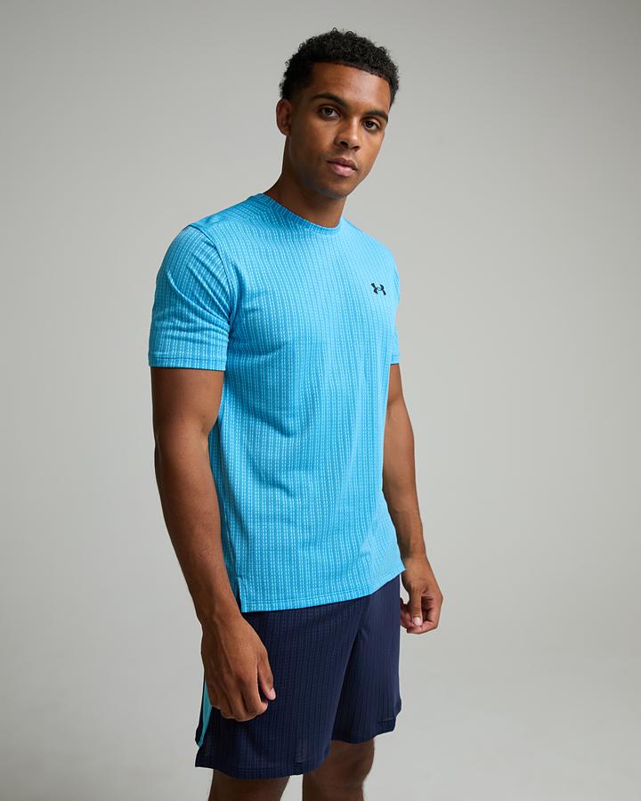 Under Armour Men's Tech Vent Jacquard T-Shirt - Fresco Blue/Ultimate Black