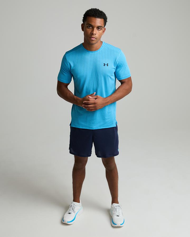 Under Armour Men's Tech Vent 7 Inch Jacquard Short - Midnight Navy/Fresco Blue