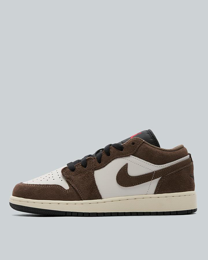 Jordan Junior Air Jordan 1 Low Trainers - Palmino Black Phantom Sail