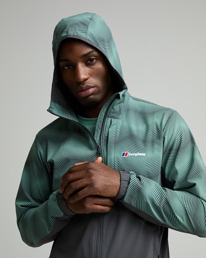 Berghaus Men's Varanorth Hooded Jacket - Light Terrain/Archive Black